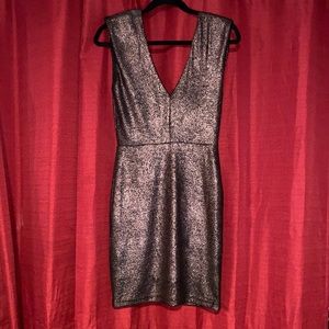 Dark metallic Mini dress